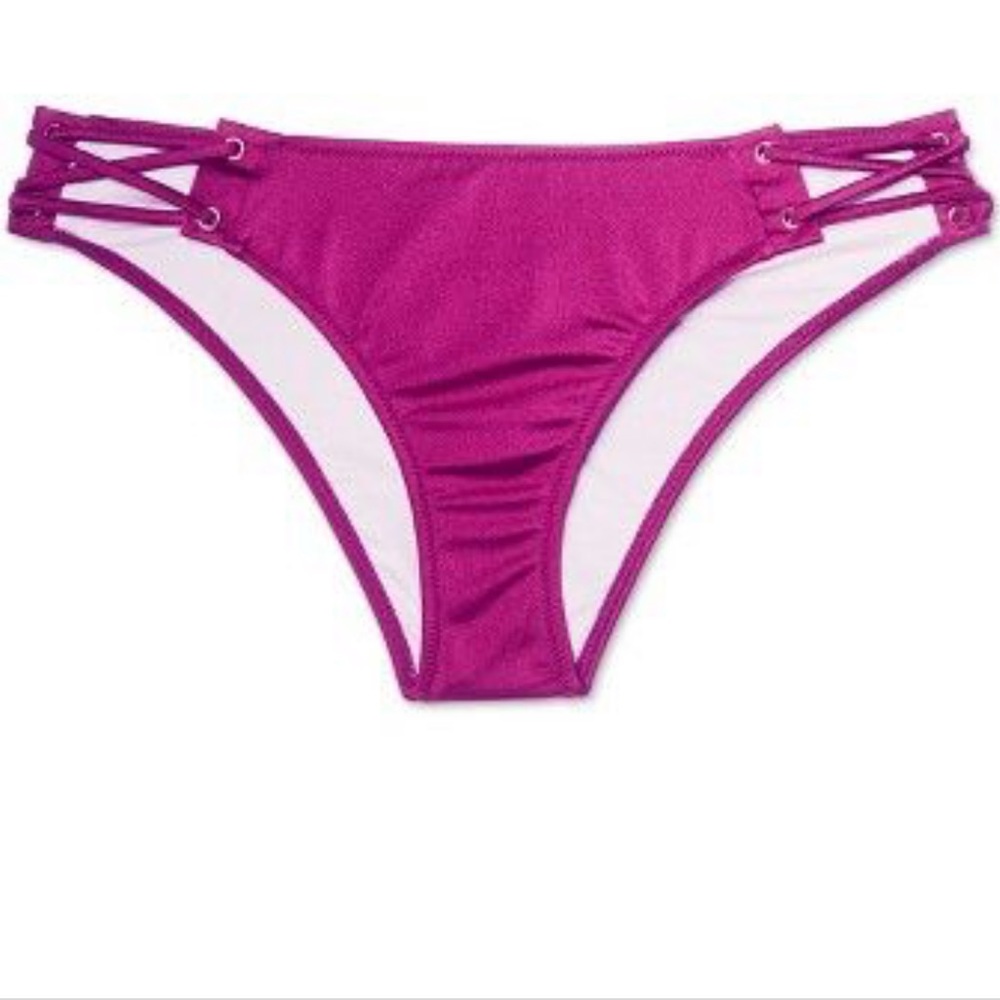 NWT Shade & Shore Cheeky Grommet Bikini Bottom XS